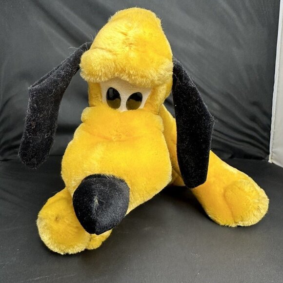 Vintage Walt Disney Co Pluto Plush Stuffed Animal Doll Toy Collectible Puppy - Picture 3 of 11